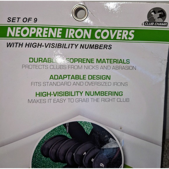 Club Champ Neoprene Iron Covers Set‎ of 9 High Visibility Numbers NIP - Picture 5 of 5
